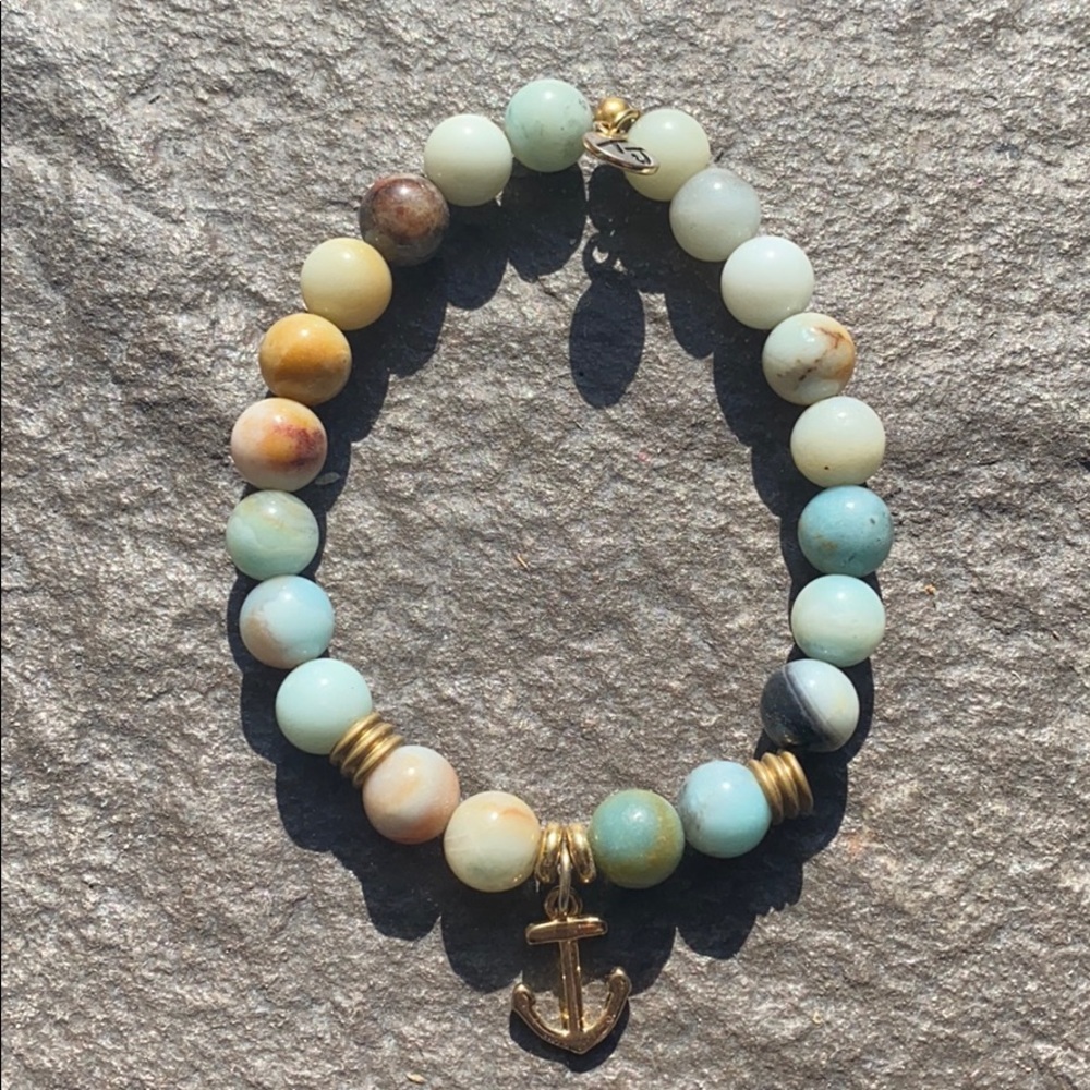 Tiffany Jazelle Amazonite Anchor Bracelet